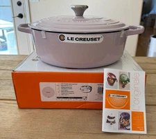 Le Creuset Signature Enameled Cast Iron Risotto Pot 6 3/4 qt 11.75in Shallot NEW