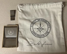 ForeverSpin Top Metal Wallet With Bonus Money Clip Plus Forever Spin Bag
