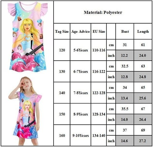 여Girl Stitch/Mario/Elsa/Blueys CartoonNightgown Pyjama DressNightieNightdress. - Picture 7 of 30