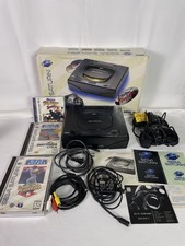 Sega Saturn Console System Complete W/ Box Controller Games -Tested Working