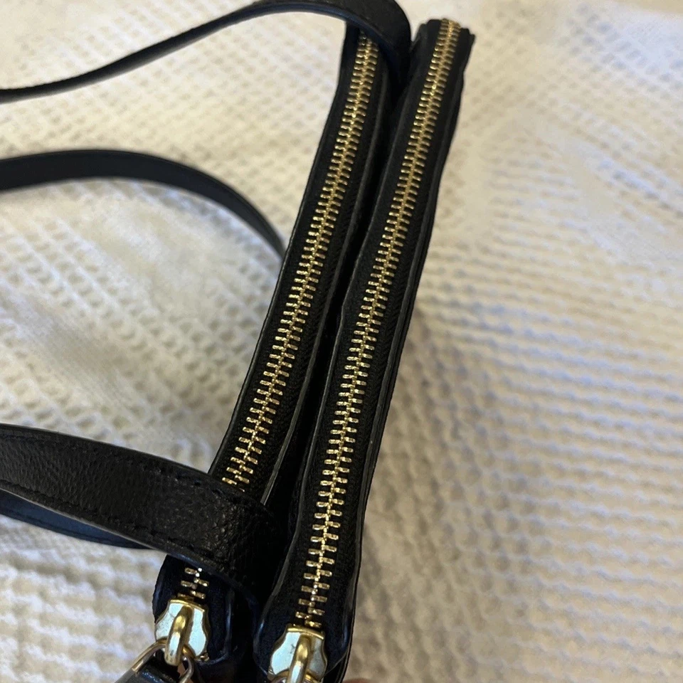 Small Black Genuine Leather Purse LAUREN RALPH LAUREN Crossbody Crawley Bag - Image 4 of 4