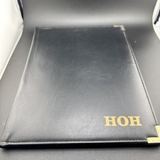 Vintage Black Yellow Note Pad Holder and calculator 📦