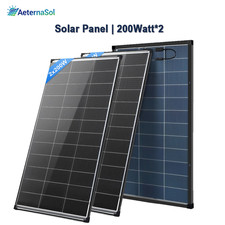 AeternaSol 400W (200W*2) Bifacial Solar Panel...