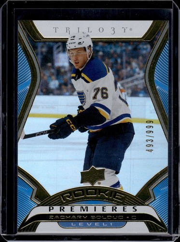 2024-25 Upper Deck #T-20 Zachary Bolduc Trilogy Rookie Premiere Level 1 #/999