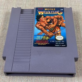 Tecmo World Wrestling NES - Carro Aut&eacute;ntico Limpio y Probado - Env&iacute;o R&aacute;pido CONDITI