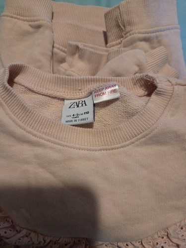 Zara Pink Eye Lit Girl Sweater Size 4-5 - Picture 5 of 5