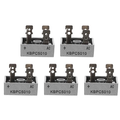 5pcs Ersatz für Einphasen-Gleichrichter 1000V 50A 4-Pin-Gleichrichterzubehör