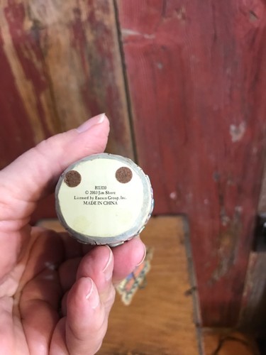 2003 Jim Shore Thanksgiving Ornament Snowman holding fruit basket......z5 - Picture 3 of 3