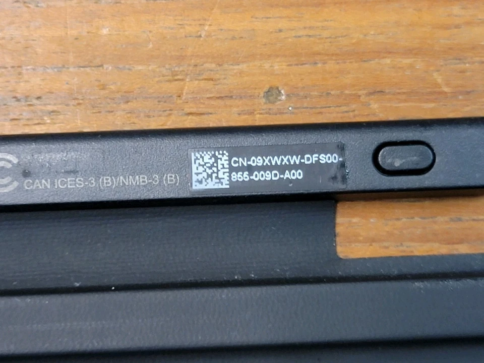 Teclado de viaje para tableta Dell Latitude 5285 5290 2 en 1 K16M001 9XWXW negro #7532 Foto 4 de 4