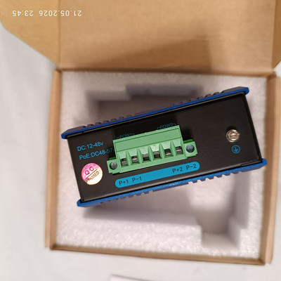 DIGITUS DN-651120 Rev.2 Industrial 4 Port Gigabit PoE Switch 1 Uplink Port OVP