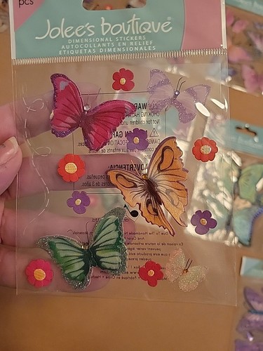 3d Butterfly Lot of 16 Jolee's Boutique Scrapbooking Stickers 152 - Picture 15 of 19