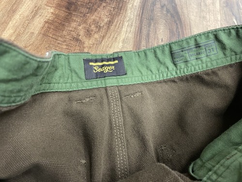 Seager BISON CANVAS PANT TOBACCO (Measured 31x29) - Picture 3 of 10