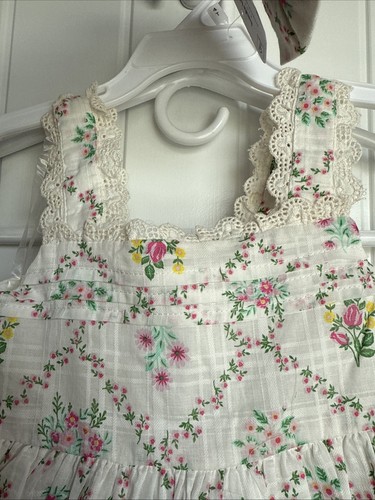 NEW NWT Haute Hippie Floral Print Girls Size 4T Gorgeous Dress With Bow - Picture 3 of 6