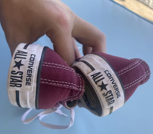 Converse Chuck Taylor All-Star low-top sneakers maroon shoes Men's 5 women's 7 - Picture 2 of 8