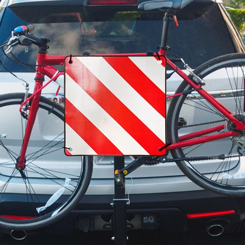 Warnschild reflektierend Warnschild rot weiß reflektierend eckig Alarm - Bild 10 von 12