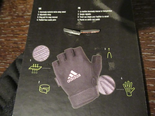 Adidas Aeroready Fitness Workout Training Gloves Women's XL nwt Free Ship - Picture 3 of 3