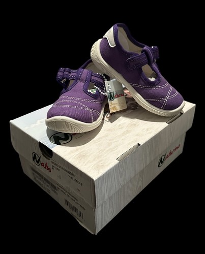 Naturino Kids Viola Ostuni Canvas Sprint Shoe Hook & Loop Size 5(US) 21 (EU)NIB - Picture 2 of 11