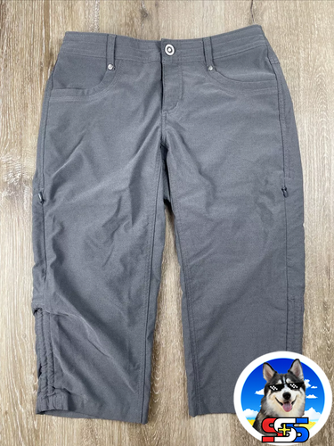 Kuhl Women's Size 4 Trekr Capri Pants Hiking Stretch Pocket Gray 6236