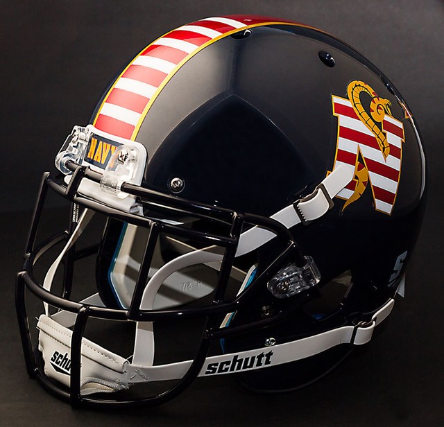 NAVY MIDSHIPMEN Football Helmet eBay