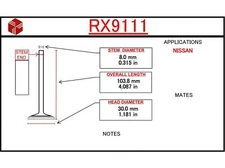 Engine Exhaust Valve ITM RX9111