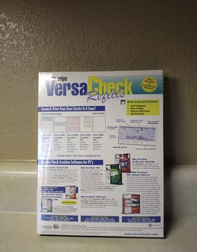VersaCheck Refills Form #3000 Color Red 1500 Total Checks Box of 500 sheets - Picture 2 of 3