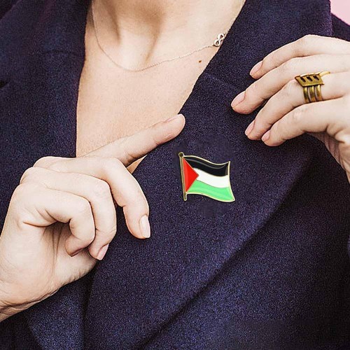 Insigne épingle drapeau palestinien Palestine revers - émail national Palestine libre - Photo 7/10