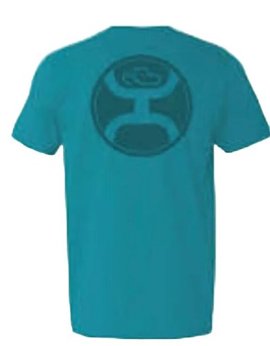Hooey Mens 2.0 back 3XL Tropical Blue Crew Neck Short Sleeve Tee-Shirt