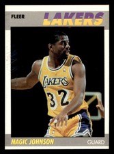 1987 Fleer Basketball #56 Magic Johnson EX/MT *d2