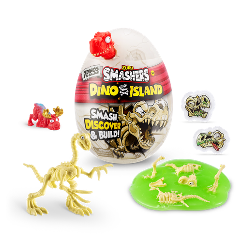 Zuru Smashers Dino Island Nano Ei Neuheit & Knebel Skelett Dinosaurier Überraschung Spielzeug - Bild 5 von 16