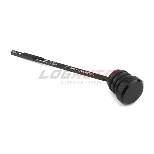 For Harley Touring FLHS 1993-1998 Oil Dipstick Filler Fill Tank Plug Cap Black - Picture 6 of 9