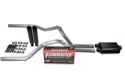 For Dodge Ram 1500 Truck 04-08 2.5'' Dual Exhaust Kits Flowmaster Super 40 B C T