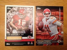 Alex Smith Len Dawson Chiefs MVP Qb Past & Geschenk 2015 Topps 5x7 #/99 Made