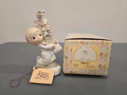 Enesco (1982) Precious Moments Bundles of Joy Porcelain Figurine #E-2374 - Picture 7 of 8