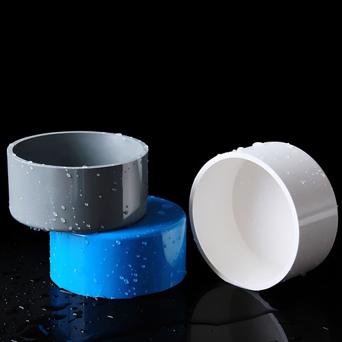 20mm-200mm PVC Rohr Endkappe Deckel Endstecker Stopfen Fitting Weiß Grau Blau - Bild 4 von 7