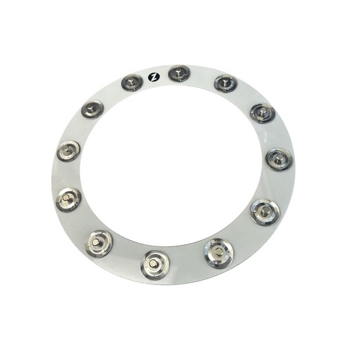 Cymbals Ching Rings 12 Single Row Bells Bass Drum Tambourine for 14inch - Picture 9 of 9