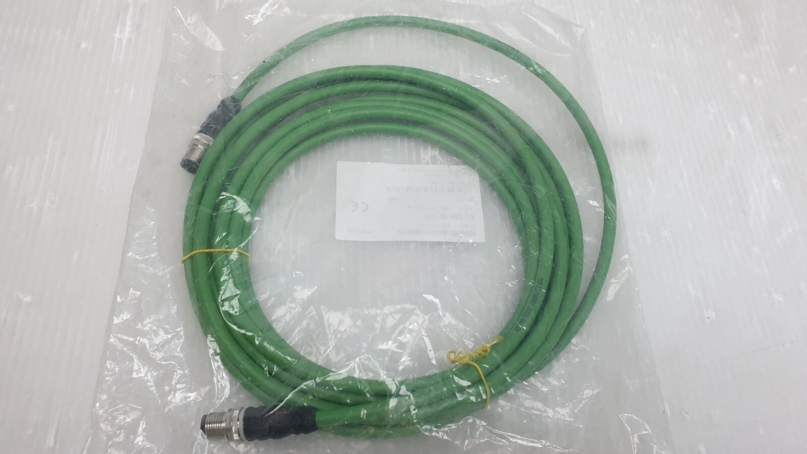 5 m B&R M12 to M12 POWERLINK cable showing both M12 plugs