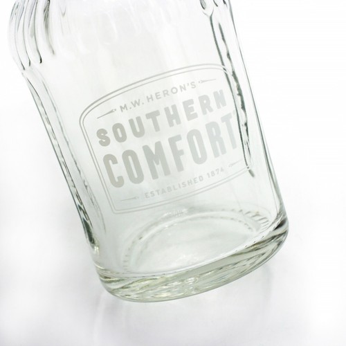 Southern Comfort Whiskey Mason Jar Glass 2pk -330ml Candle Holder Man Cave Party - Picture 3 of 7