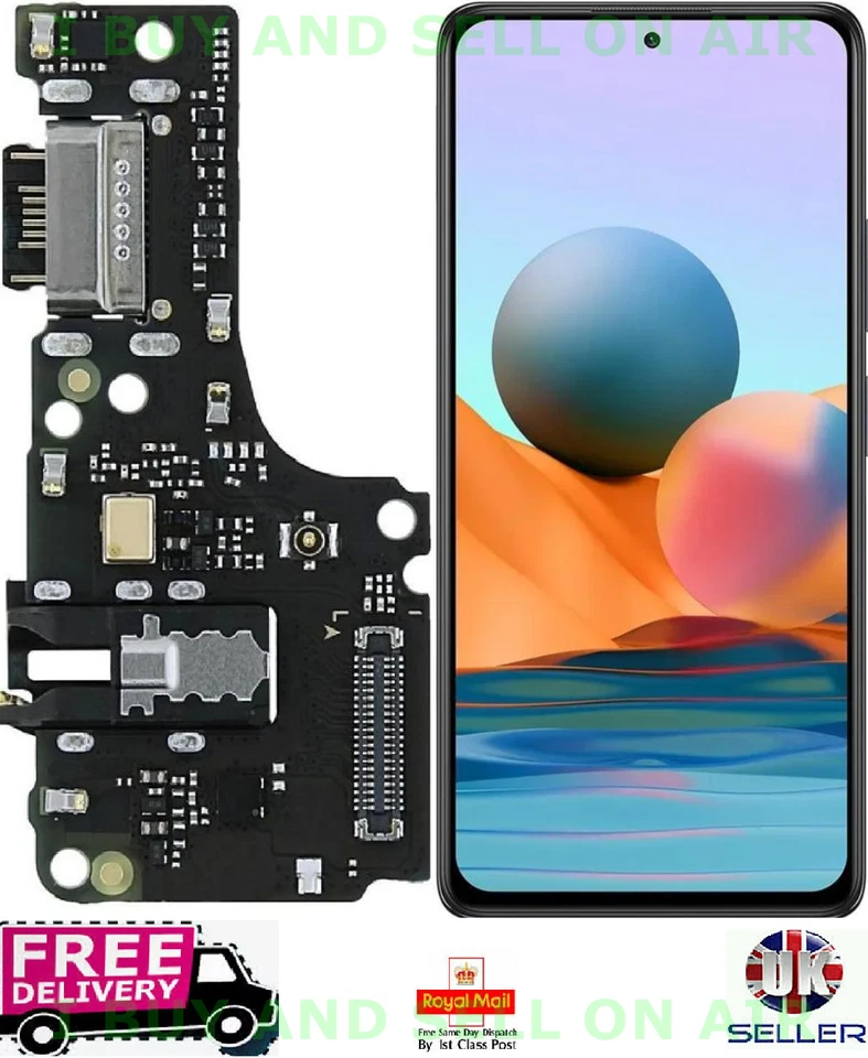 For Xiaomi Redmi Note 10 4G Charging Port Dock Connector Headphone Jack Mic