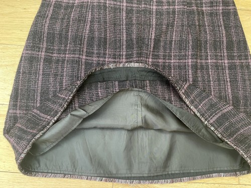 NEW TU Sz UK 18 short Woven tapestry look Lined Skirt black purple Short W36 L19 - Picture 7 of 7