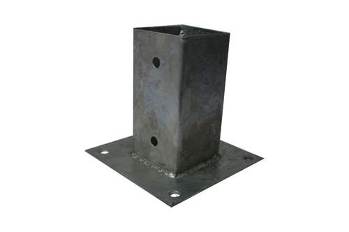 4X Aufschraubhülse 9,1X9,1 cm Pfostenschuh Pfostenträger Pfostenhülse Verzinkt - Bild 2 von 2