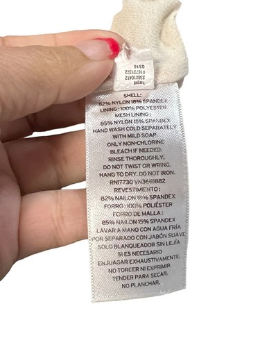 Ava & Viv Swimsuit Slimming Plus 20W Black Brown Striped Padded bra Twist - Picture 6 of 12