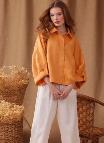 EASY Simplicity Sewing Pattern S9952 Misses Oversize Shirt Sizes S - XXL NEW - Picture 5 of 7