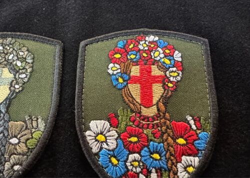 Ukraine Military Morale Patches Tactical Badge flork Motanka patch 2 pcs Hook - Picture 4 of 10