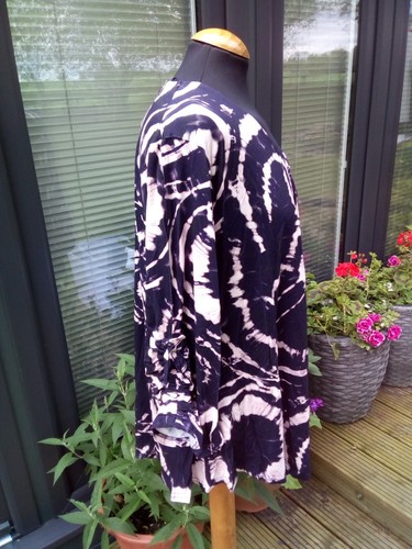 Marble tye dye viscose tunic top- Sizes 2 (14), 3 (16), 4 (18) 5 (20) BNWT 5751 - Picture 6 of 6