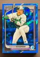2024 Bowman Chrome Sapphire Edition Hunter Goodman RC Colorado Rockies #25