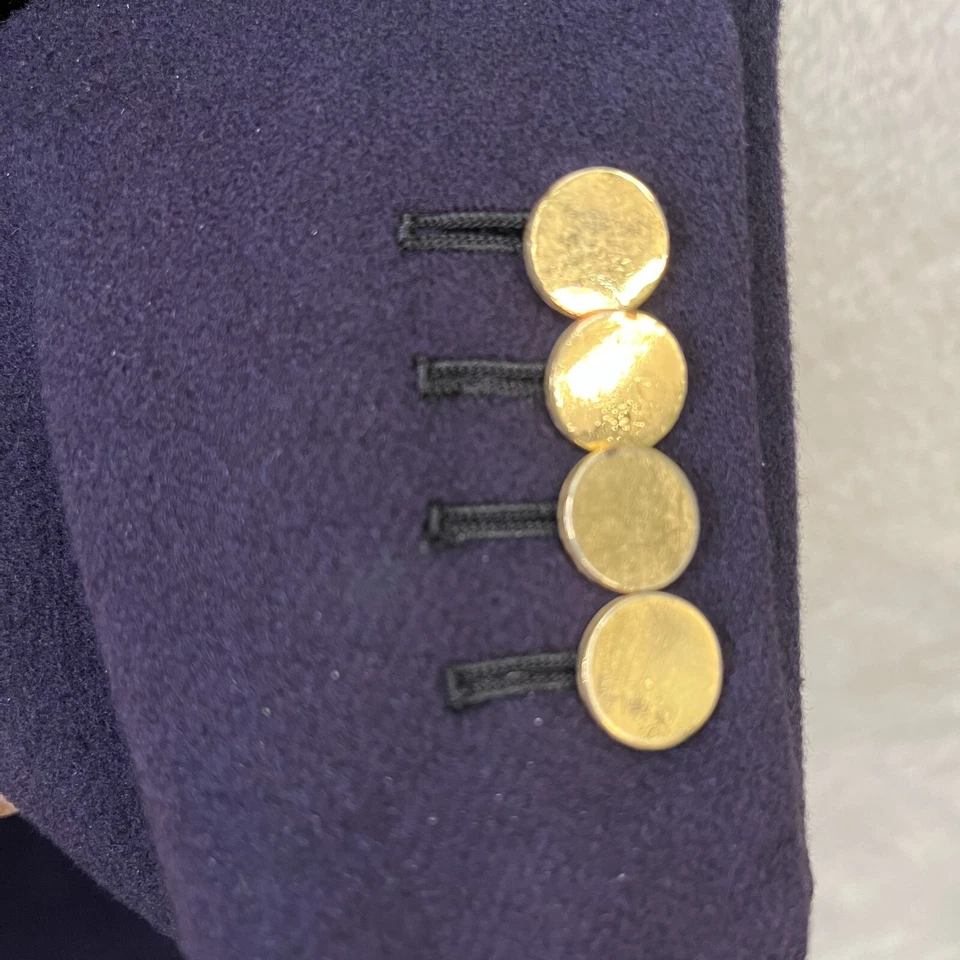 Paul Stuart Mens Blazer 42L Navy Blue 100% Cashmere 2 Button Jacket - Image 3 of 4