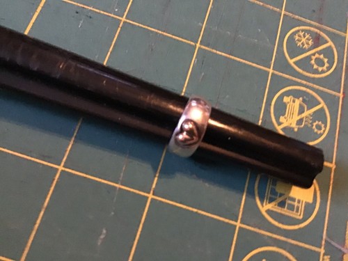 ESPO 1/4" BREITBAND STERLINGSILBER & 14K GELBGOLD HERZZEHENRING Gr. 3 - Bild 2 von 8