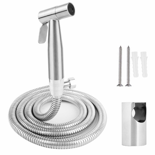 Bidet Brause Waschbeckenbrause Duschbrause Handbrause mit Schlauch Set Edelstahl - Bild 2 von 12