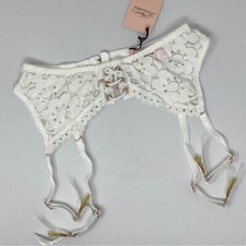 Agent Provocateur Daizy White Suspender AP4 Large NWT 200