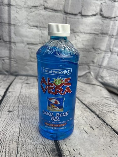 Fruit of the Earth Aloe Vera Cool Blue Gel Lot of 3 Topical Pain Relief 20 oz - Picture 2 of 3